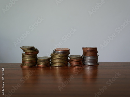 stack coins concept save money
