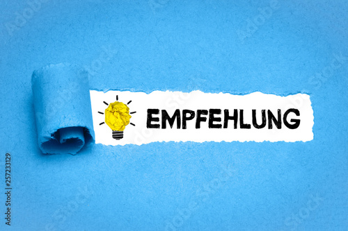 Empfehlung photo