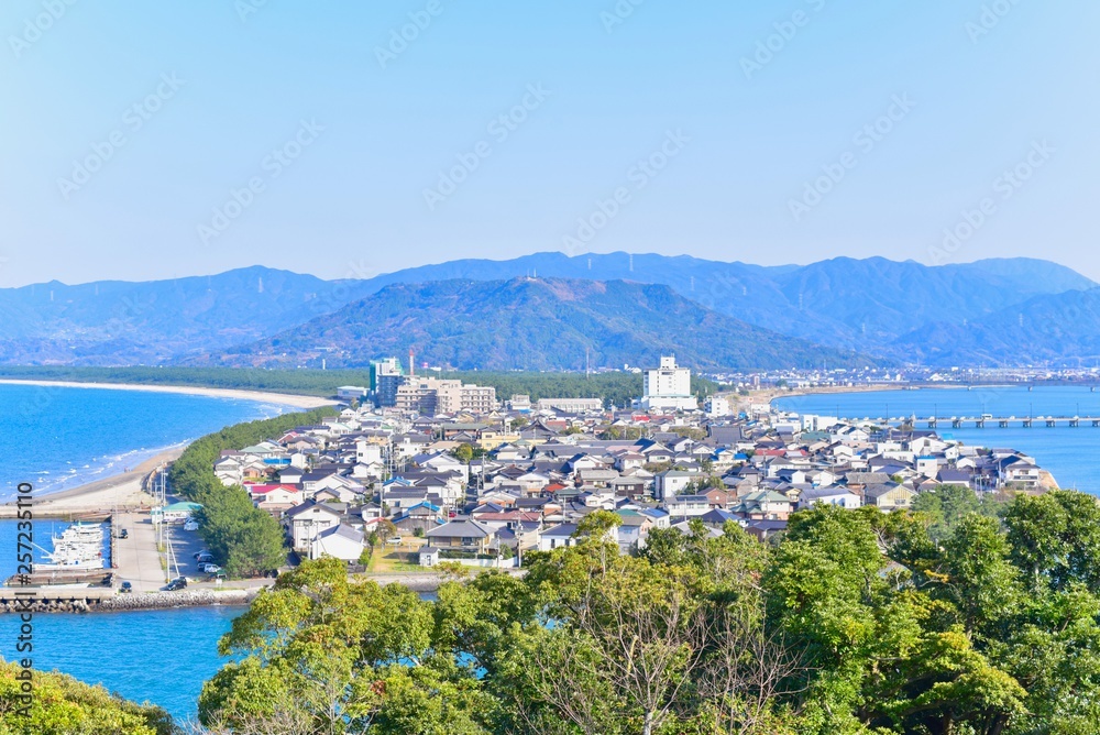 Cityscape of Karatsu City in Saga Prefecture