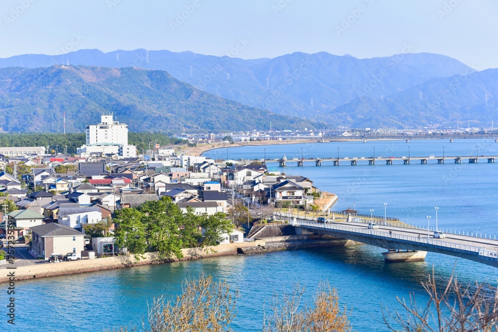 Scenery of Karatsu City in Saga, Japan