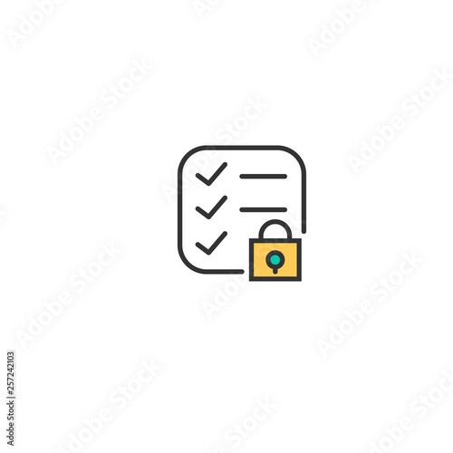 List icon design. Interaction icon vector design