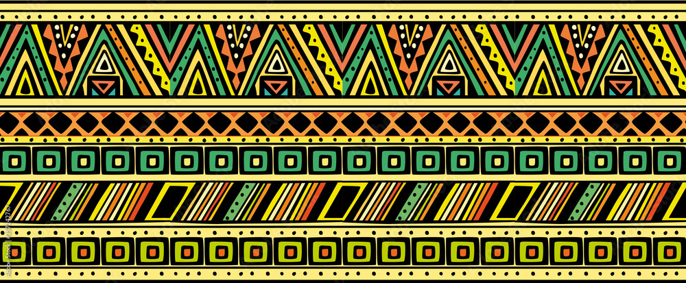 Bright horizontal ethnic pattern Bright horizontal ethnic pattern