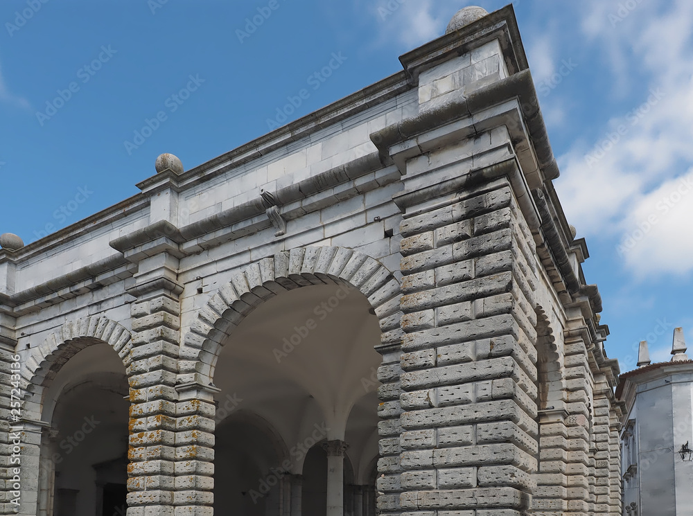 Fototapeta premium Sightseeing with historic buildings in Beja in Portugal