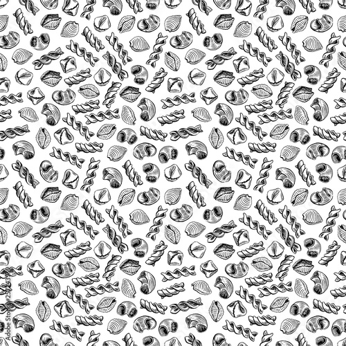 seamless background of pasta