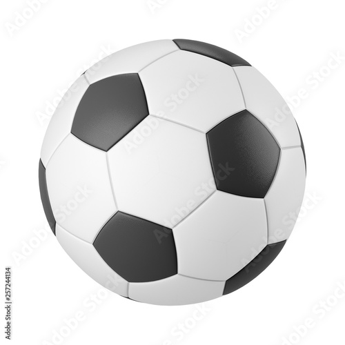 Classic soccer ball isolated on white background