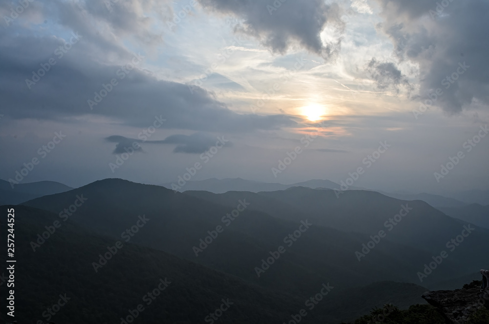 Sunset on the Blue Ridge Parkway