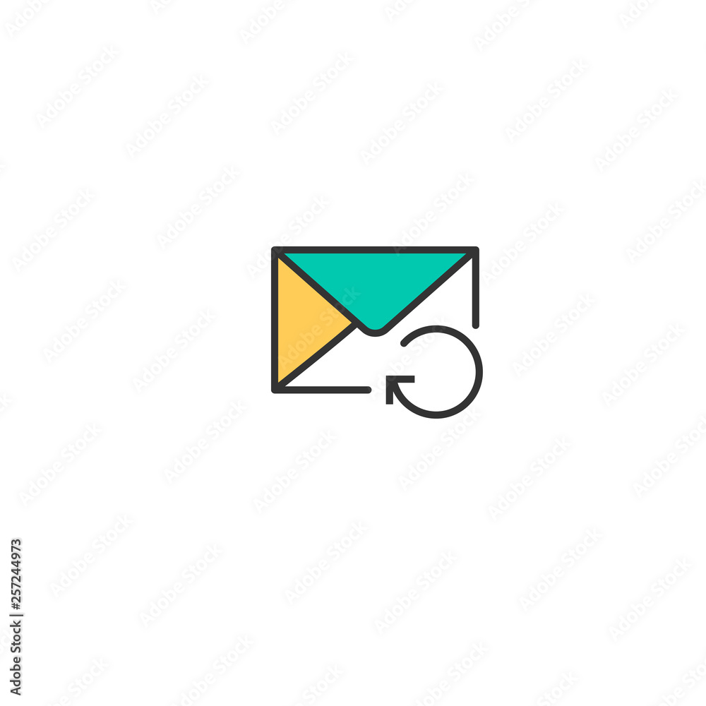 Mail icon design. Interaction icon vector design Mail icon design. Interaction icon vector design