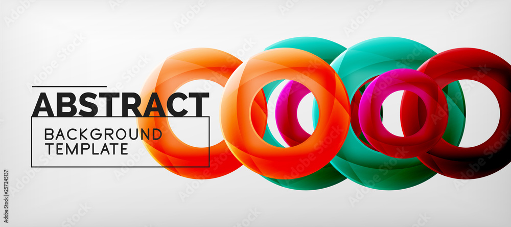 Vector rings abstract background Vector rings abstract background