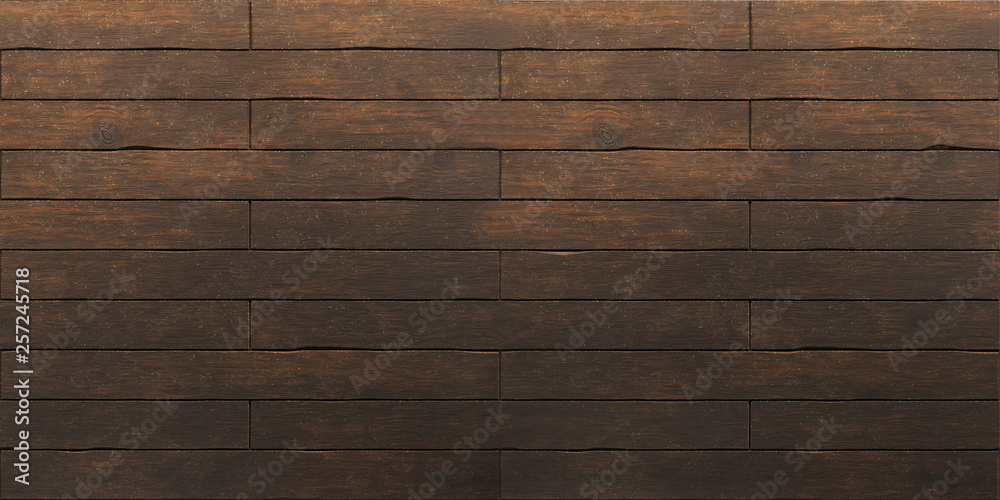 Dark brown old wooden planks texture. 3d render Dark brown old wooden planks texture. 3d render