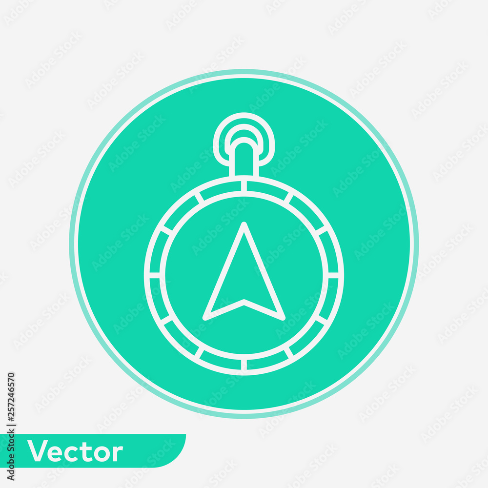 Compass vector icon sign symbol