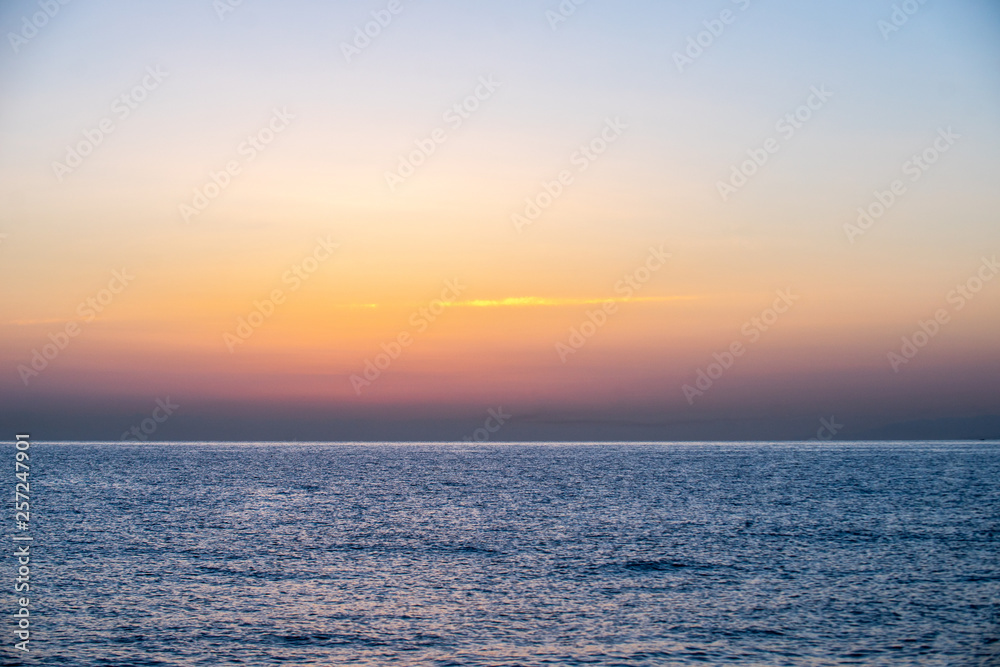 Early summer morning bright sky Beach in Crete Early summer morning bright sky Beach in Crete