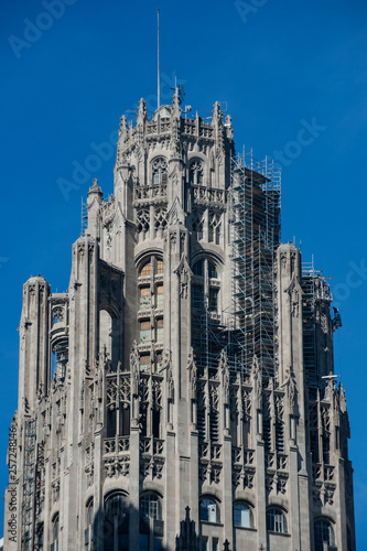  The Tribune Tower, a Neo-Gothic skyscraper in Downtown of Chicago. Part of Michigan-Wacker Historic District. photo