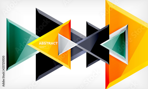 Free Download Triangular low poly background design, multicolored triangles - GFXLoad