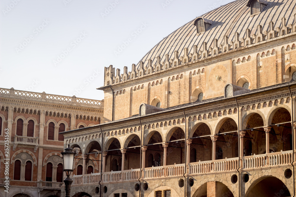 Palazzo della Ragione, Padua, Italy during a sunny day of spring