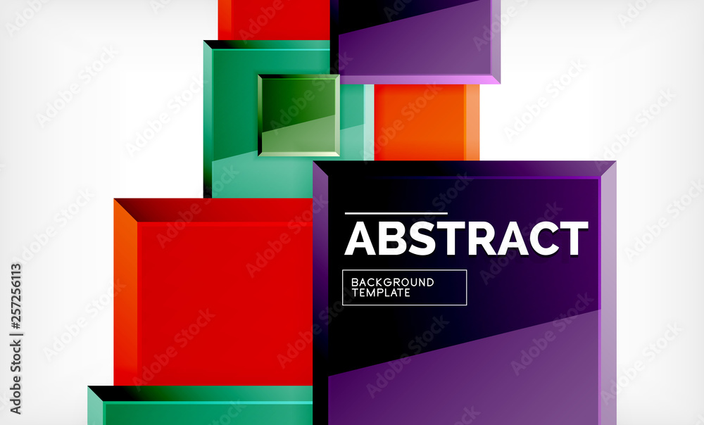 Fototapeta premium Square geometrical background