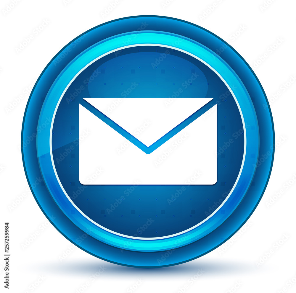 Email icon eyeball blue round button Email icon eyeball blue round button