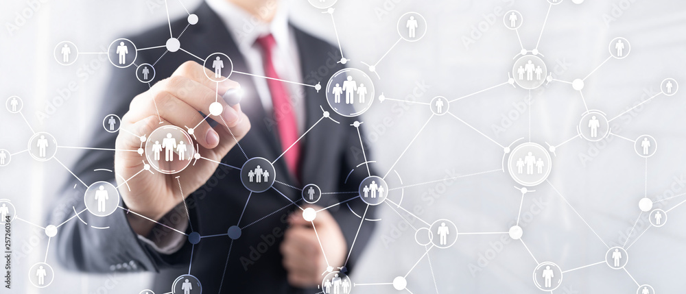 HR Human resources management peoples relation organisation structure virtual screen mixed media double exposure HR Human resources management peoples relation organisation structure virtual screen mixed media double exposure