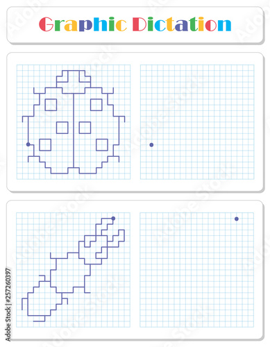 Copy the graphic picture. Worksheet for kids