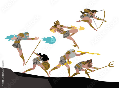 greek mythology gods attack