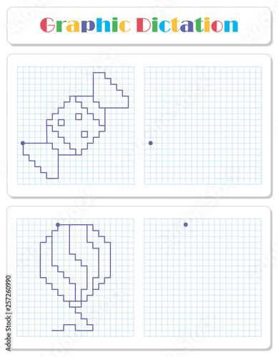 Copy the graphic picture. Worksheet for kids