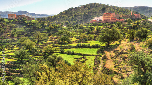 ancient Berber village in the mountains of Morocco