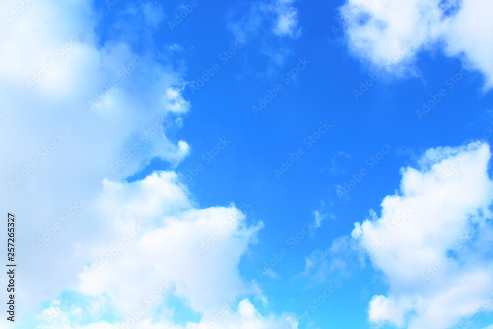 Cumulus clouds. Close-up. Background. Landscape.