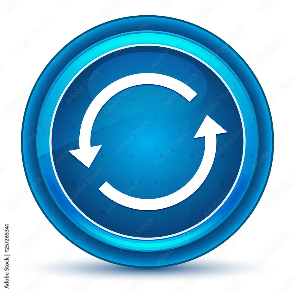 Update arrow icon eyeball blue round button Update arrow icon eyeball blue round button