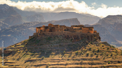 ancient mountain village Tizourgane, Anti-Atlas, Morocco photo
