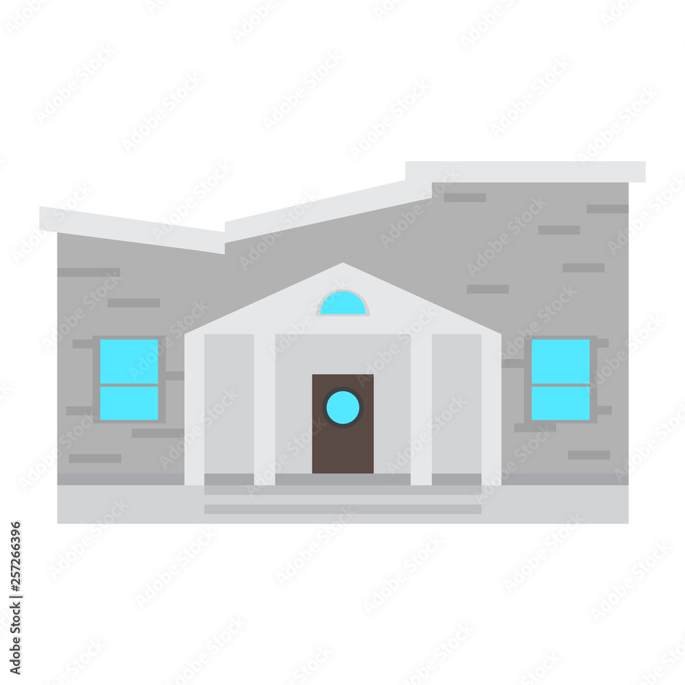 Isolated modern house building. Vector illustration design Isolated modern house building. Vector illustration design