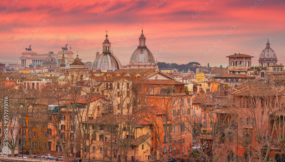Obraz premium Rome city skyline view