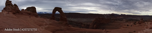 Arches, National Park in winter, USA