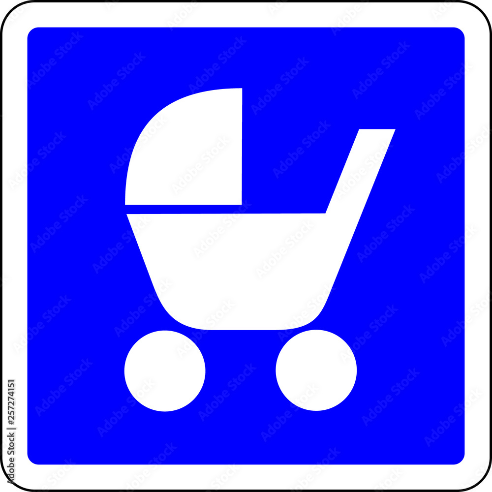 Obraz premium Stroller allowed sign