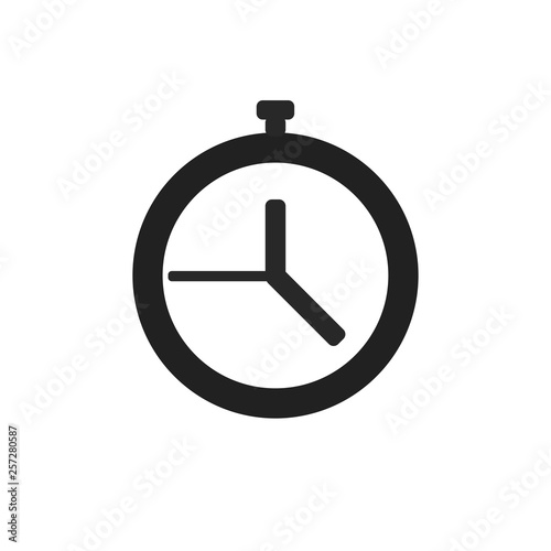 Alarm Clock icon isolated on white background. Timer, watch logo. Time concept. Vector flat design Free Download Alarm Clock icon isolated on white background. Timer, watch logo. Time concept. Vector flat design - GFXLoad
