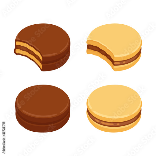 Alfajor cookies set