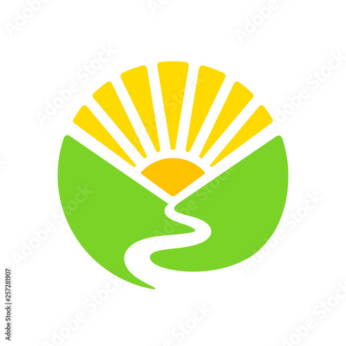 Valley and sun logo