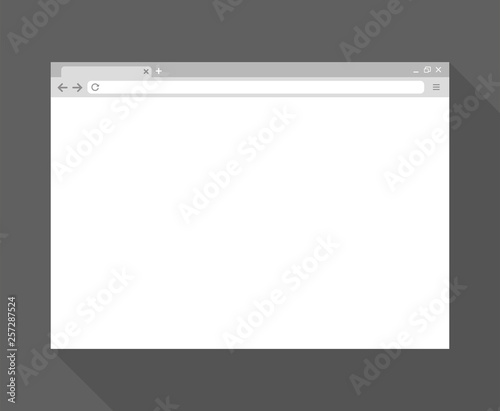 Browser window. Vector illustration