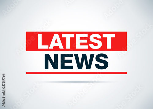 Latest News Abstract Flat Background Design Illustration
