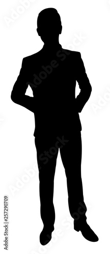 a man body silhouette vector