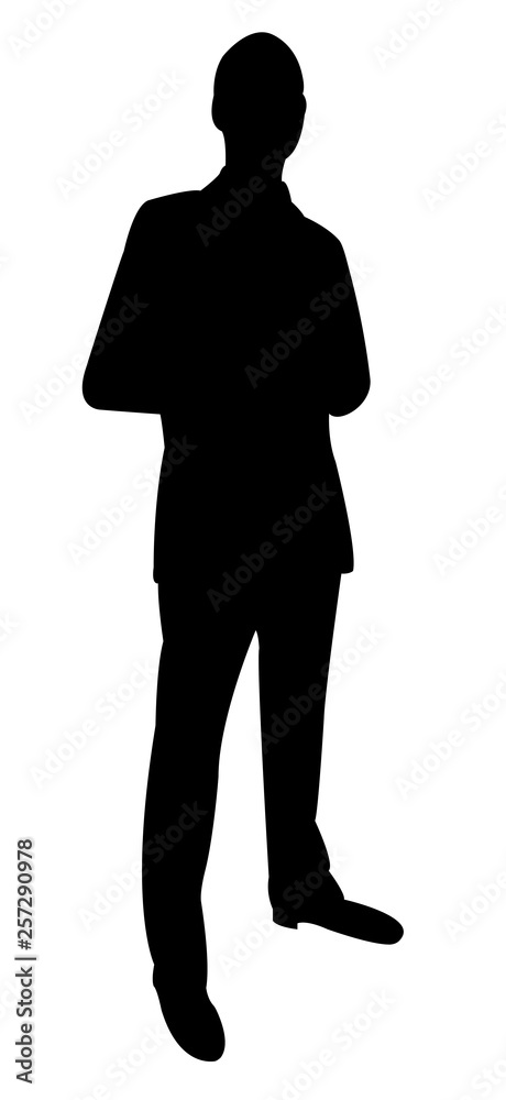 a man body silhouette vector