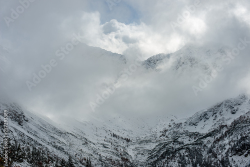 snow covered tourist trails in slovakia tatra mountains © Martins Vanags