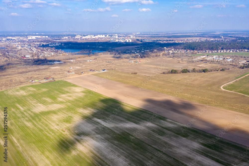 country road, view from above