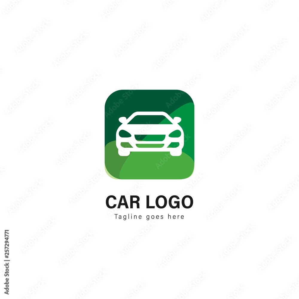 Car logo template design. Car logo with modern frame vector design Car logo template design. Car logo with modern frame vector design
