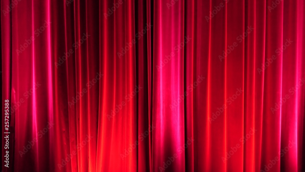 roter Vorhang einer Show roter Vorhang einer Show