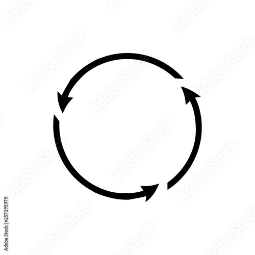 Rotation icon .Rotation or reload symbol icon
