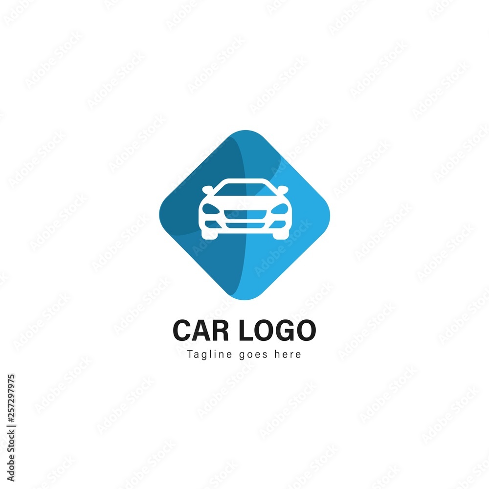 Car logo template design. Car logo with modern frame vector design Car logo template design. Car logo with modern frame vector design