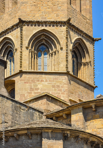 Navarre Romanesque: Santa María la Real Church in Sangüesa, Spain.