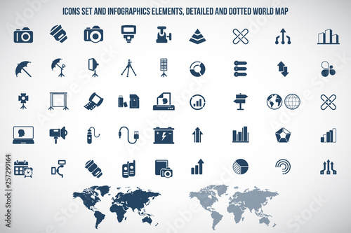 Photo equipment icons