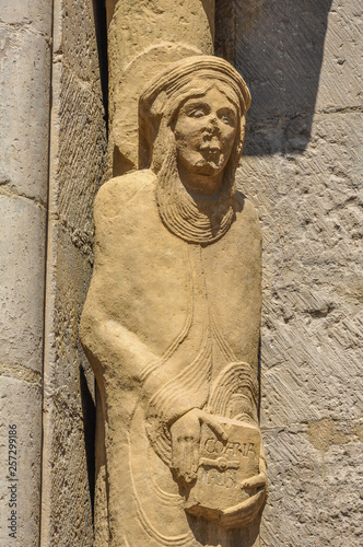 Navarre Romanesque: Santa María la Real Church in Sangüesa, Spain. photo