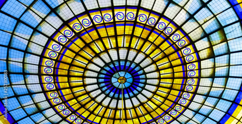 Stained Glass Dome Ceiling