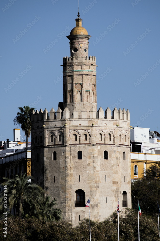 A view of the Torre del Oro, Seville